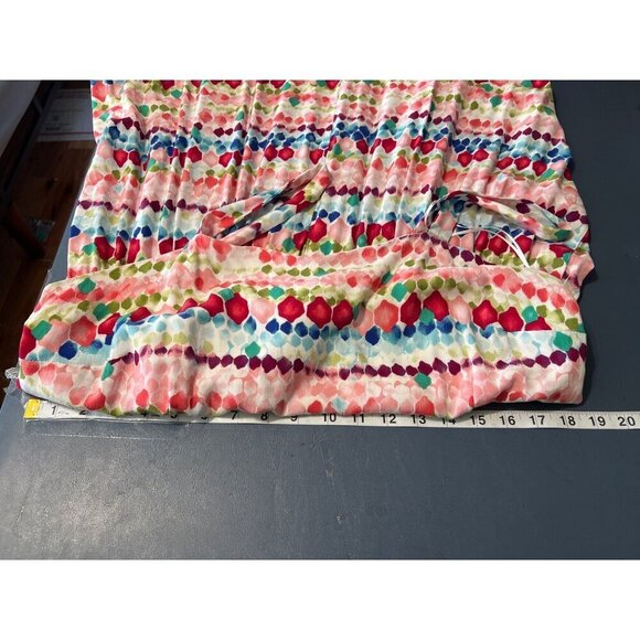 Colorful Sleeveless Boho Maxi Dress 1X With Smocked‎ Top Beachy Vacation Lagom - Picture 5 of 9